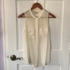 Madewell silk sleeveless top